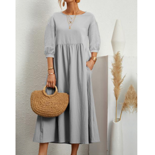 Women's Elegant Smocked Summer Dress | Midi