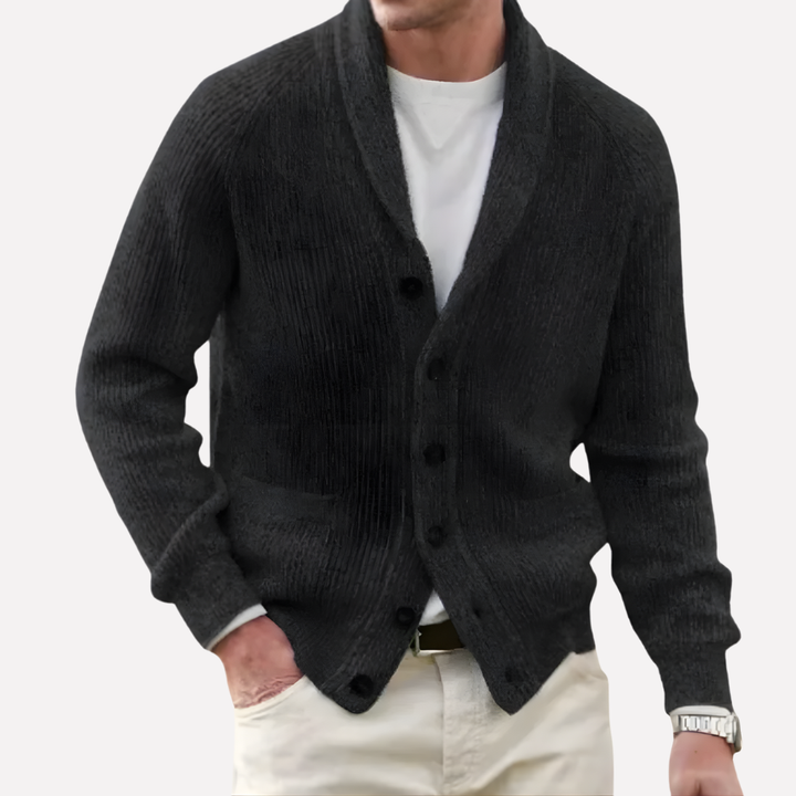 Men’s Shawl-Collar Cardigan