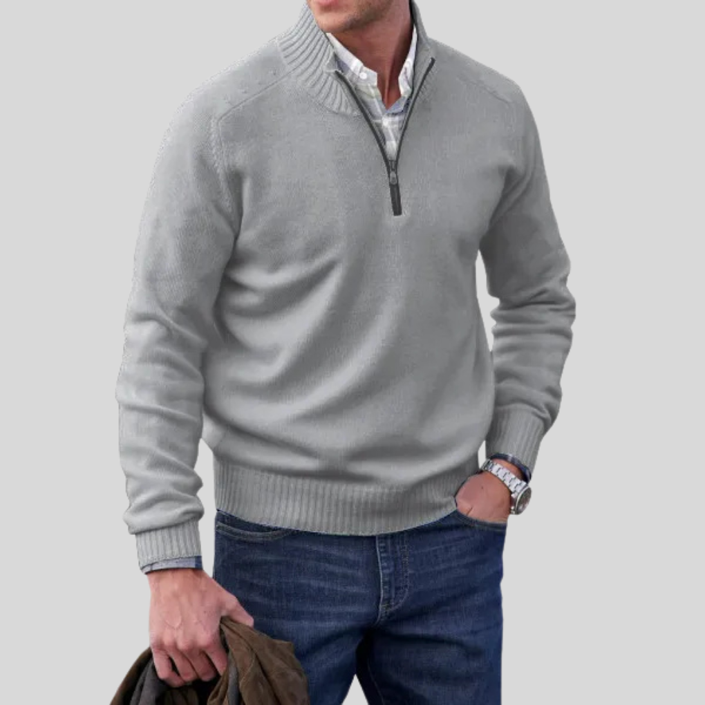 Men’s Zip-Front Sweater