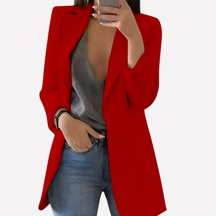 Women’s Front Pocket Blazer – Structured Everyday Layer