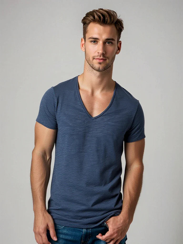 Casual Men’s V-neck Shirt