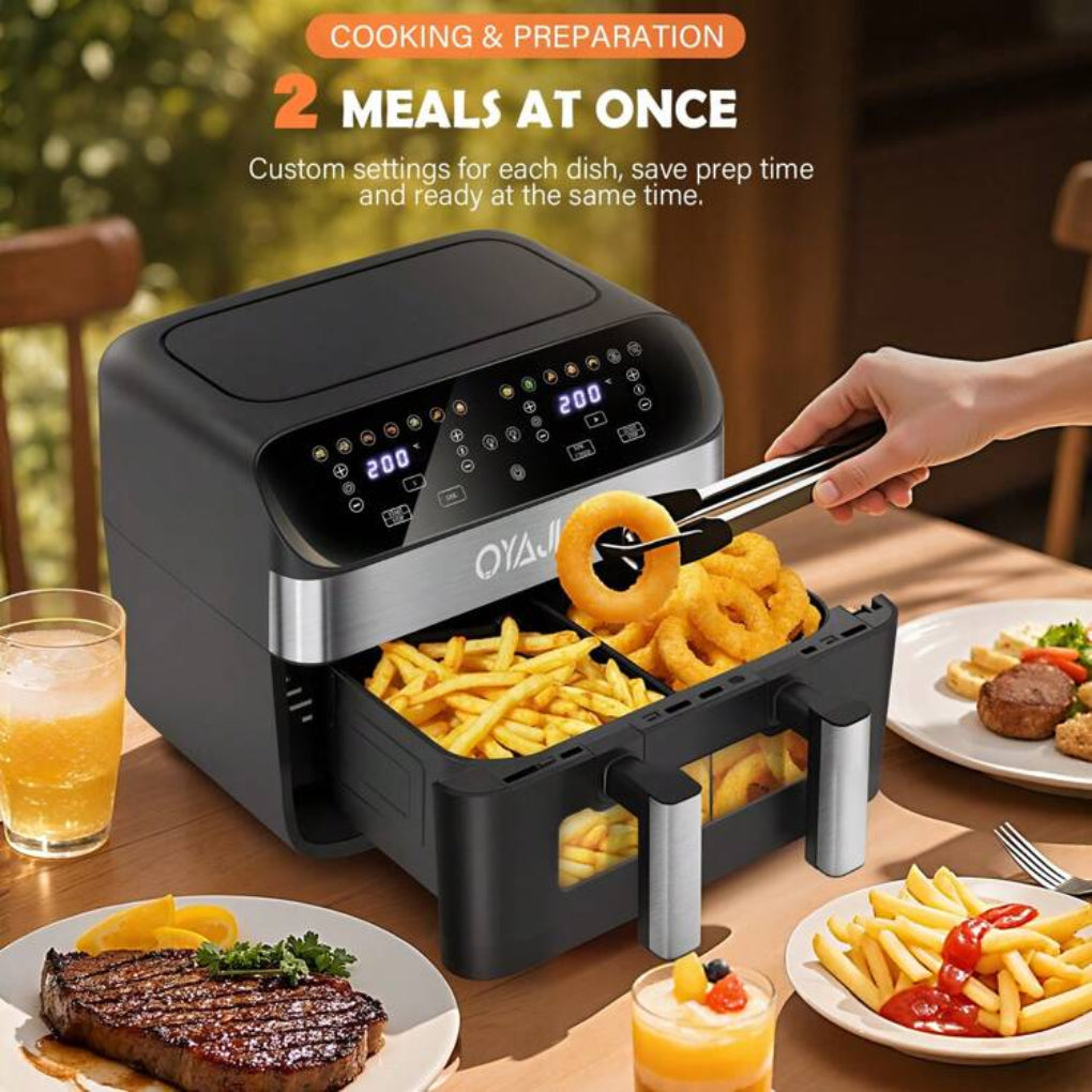 12-in-1 Dual Zone Air Fryer with 2-Basket System