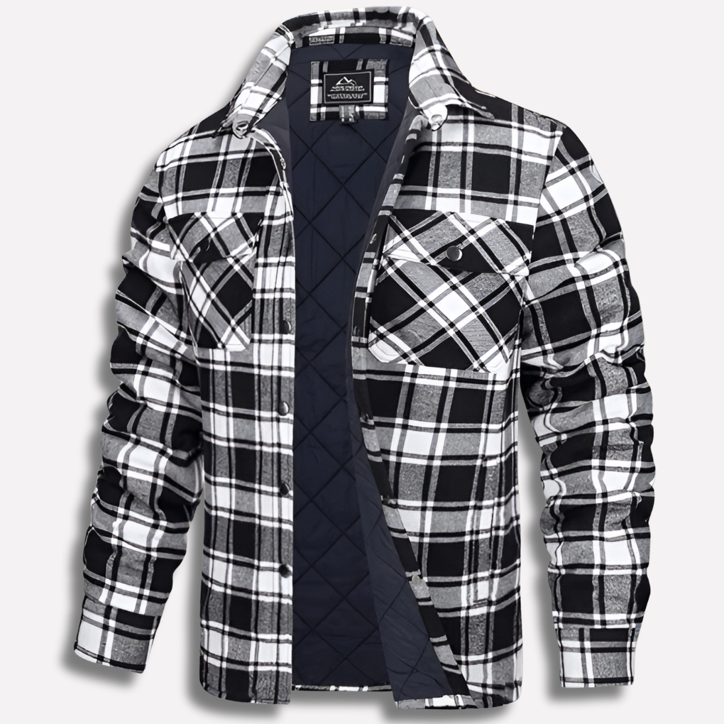 Cotton Checked Flannel Lumberjack Shirt