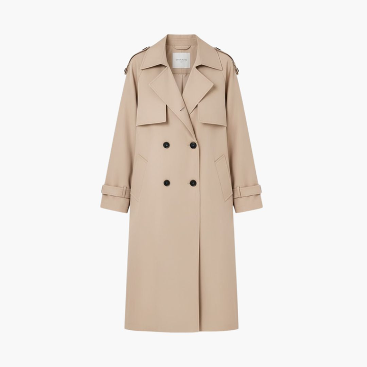 Women’s Trench Coat with Button Placket Sale price