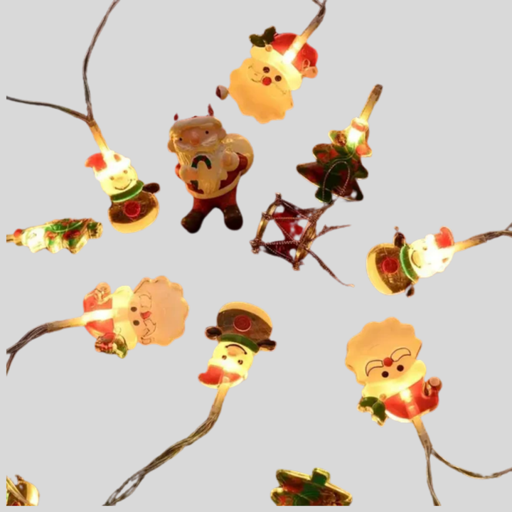 Holiday String Lights Snowman