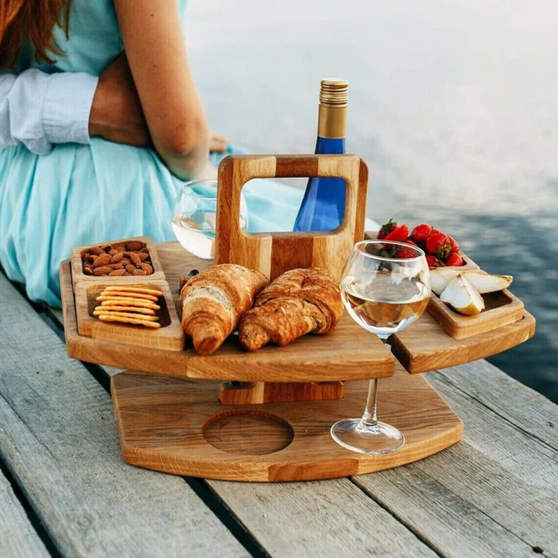 Foldable Wine Table – Enjoy Wine Anywhere