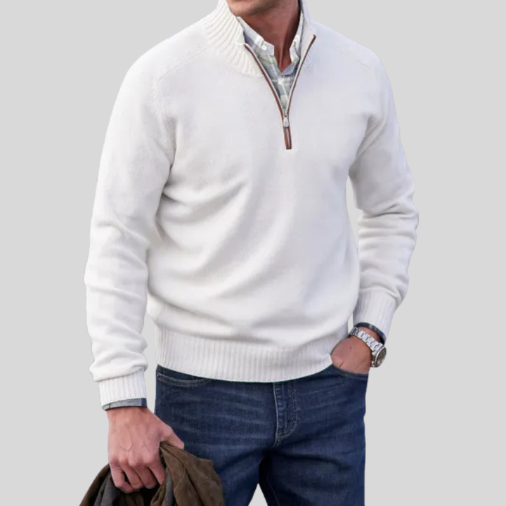 Men’s Zip-Front Sweater
