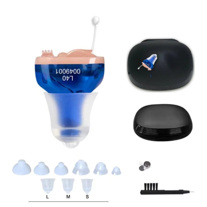 Invisible Digital Hearing Aid Powered by a Replaceable Button Battery