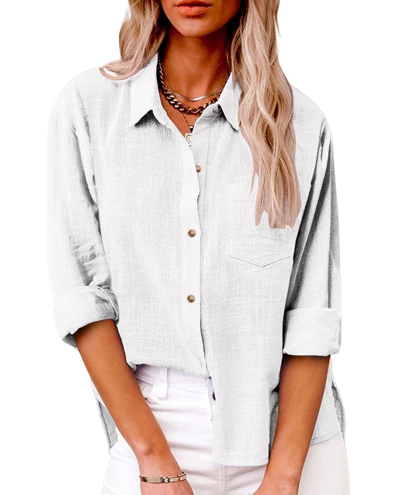 Lize Linen Blouse – Airy Oversized Style for Women