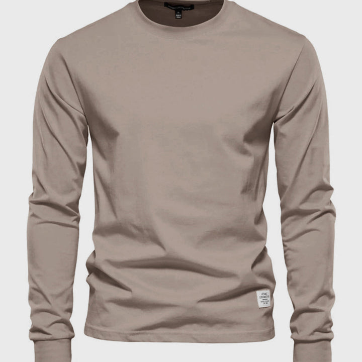 Men's Long-Sleeved Cotton Shirt – Comfort and Style for Fall/Winter