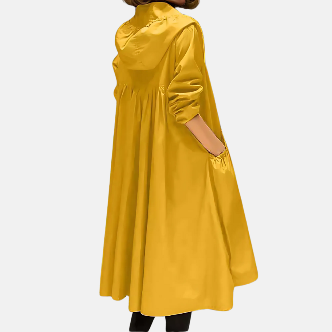 Women’s Water-resistant Hooded Knee Length Jacket