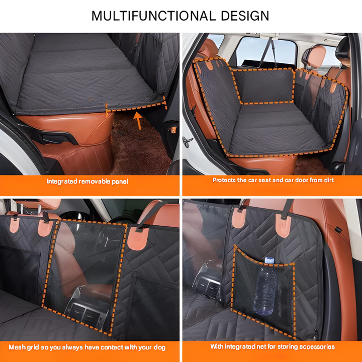 Dog Car Seat Extension with Hard Floor