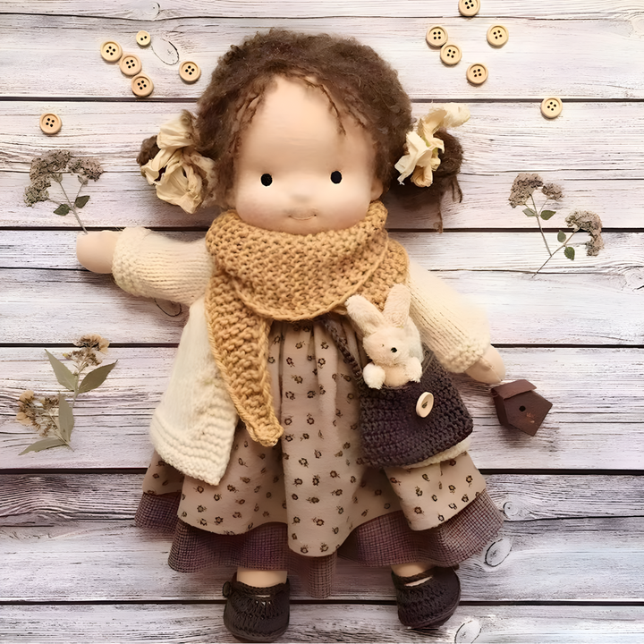 Handmade Waldorf Cuddly Doll
