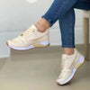 Women's Mesh & Leather Patchwork Sneakers