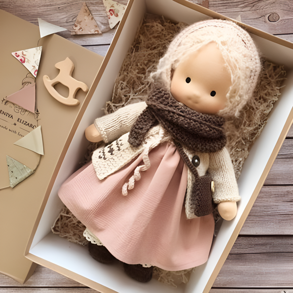 Handmade Waldorf Cuddly Doll