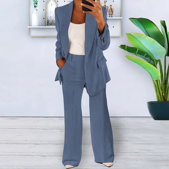 Women’s Pantsuit with Wide-Leg Trousers