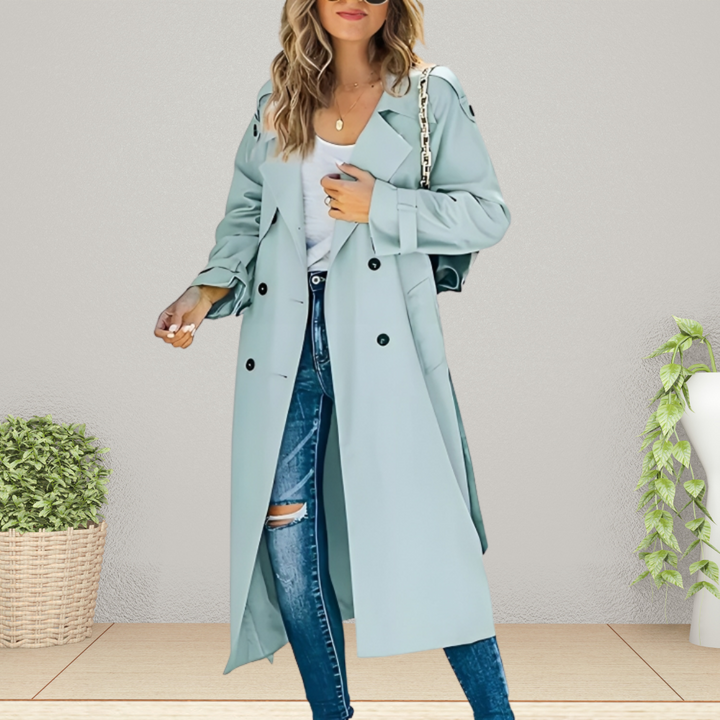 Women's Trench Coat Mid-Season Jacket