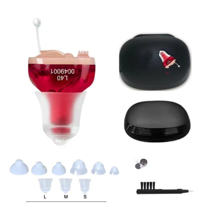 Invisible Digital Hearing Aid Powered by a Replaceable Button Battery