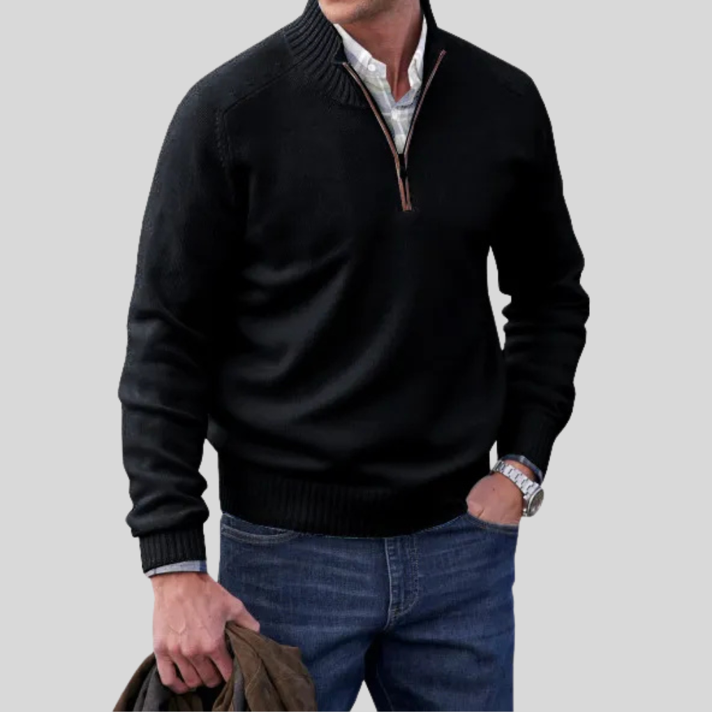 Men’s Zip-Front Sweater