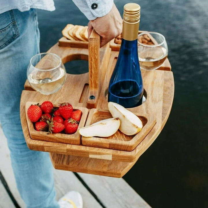 Foldable Wine Table – Enjoy Wine Anywhere