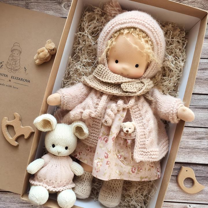 Handmade Waldorf Cuddly Doll