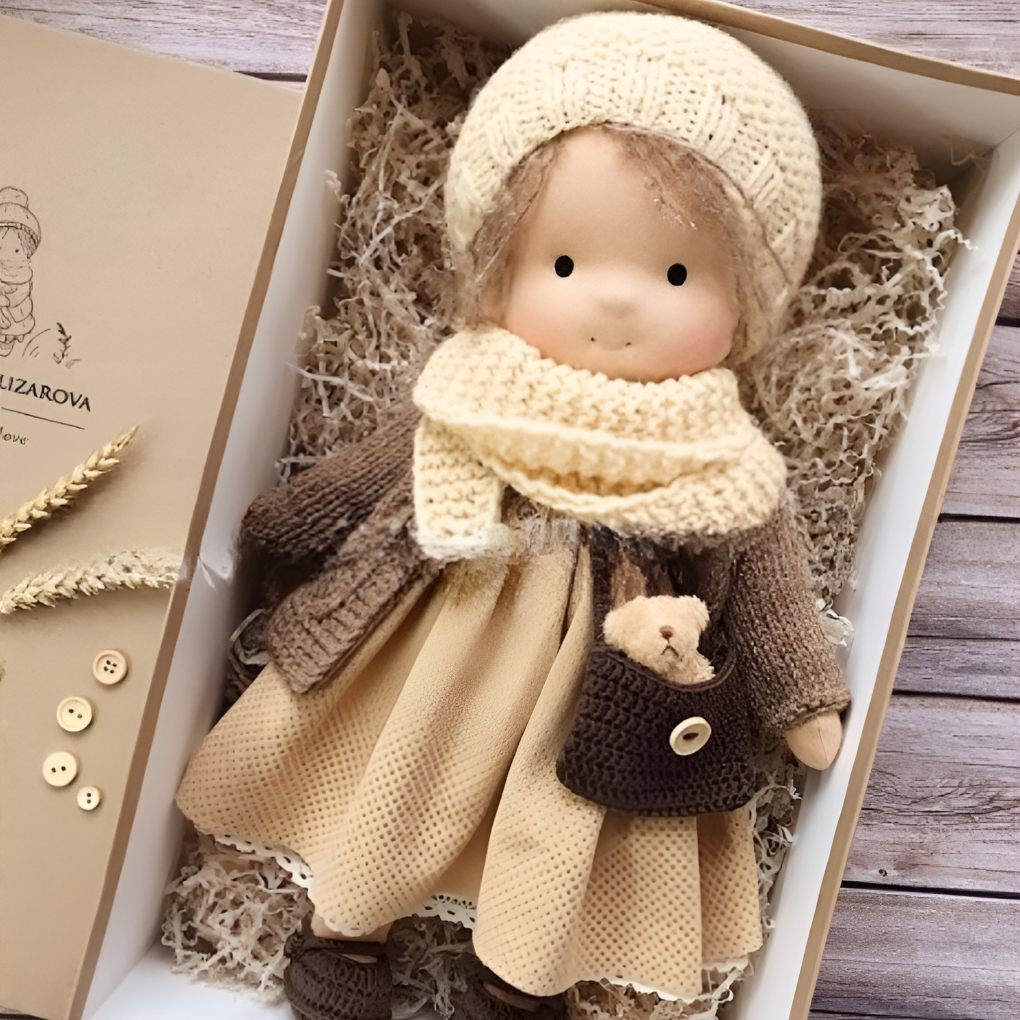 Handmade Waldorf Cuddly Doll