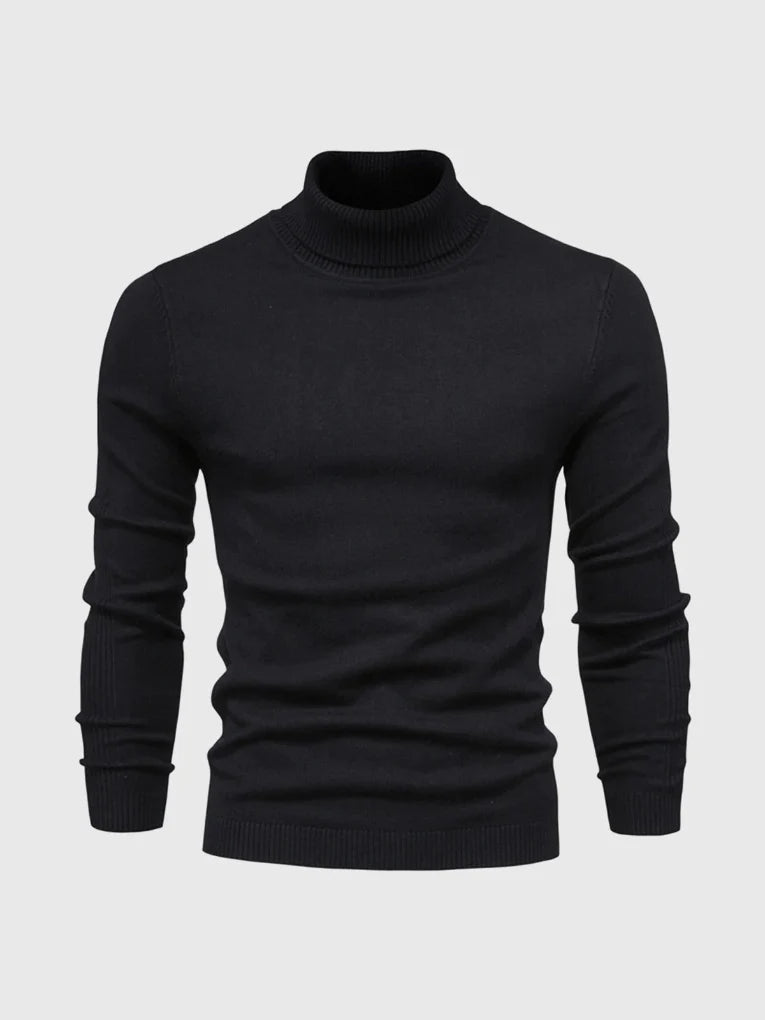 Men's Turtleneck Sweater – Washable and Versatile