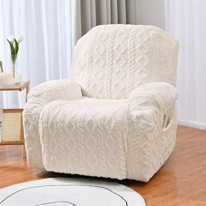 Soft, Non-Slip Winter Plush Recliner Sofa Cover