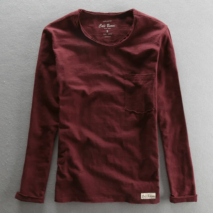 Vintage Cotton Long Sleeve with Crew Neck