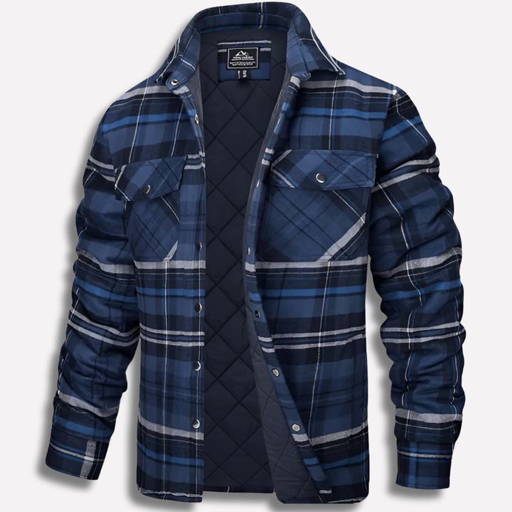 Cotton Checked Flannel Lumberjack Shirt
