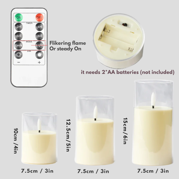 LED Candle  3-Piece Set