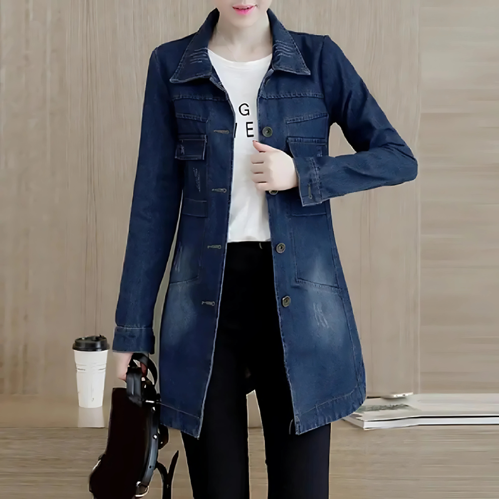 Denim Trench Coat