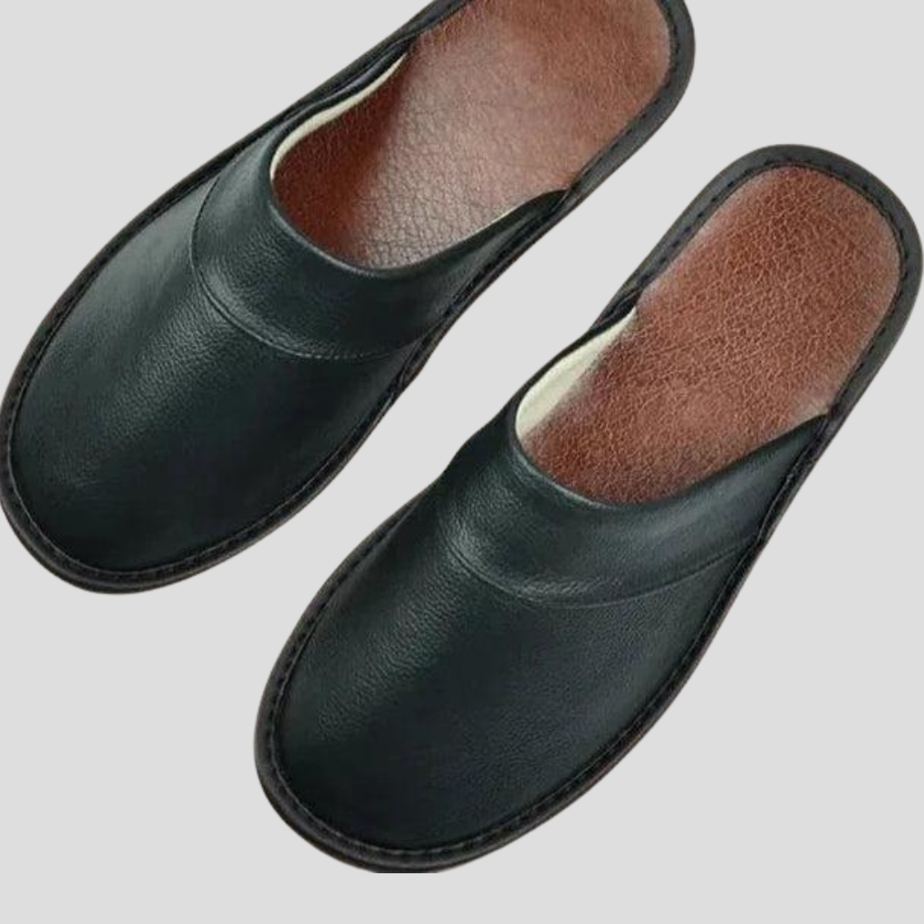 Men’s Leather Slippers