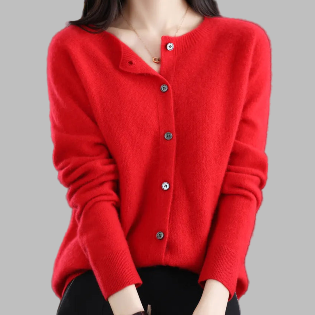 Women’s O-Neck Cardigan