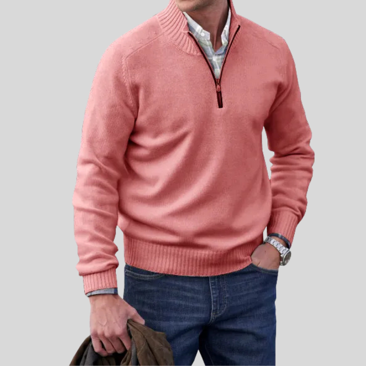 Men’s Zip-Front Sweater