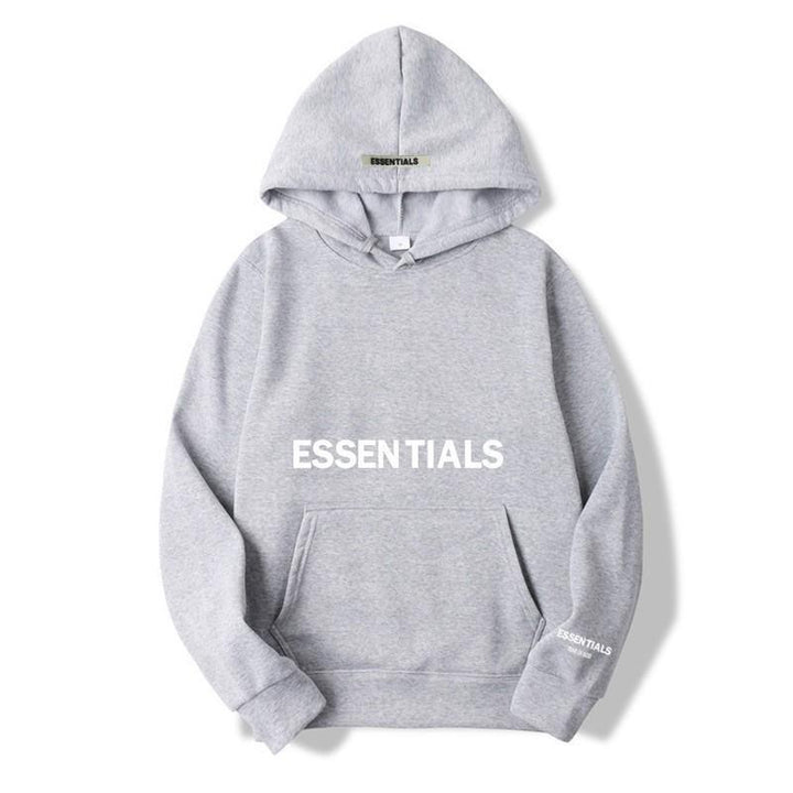 Warm Fleece Hoodie with Letter Print Cozy Comfort Meets Urban Style