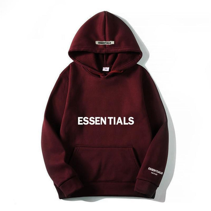 Warm Fleece Hoodie with Letter Print Cozy Comfort Meets Urban Style
