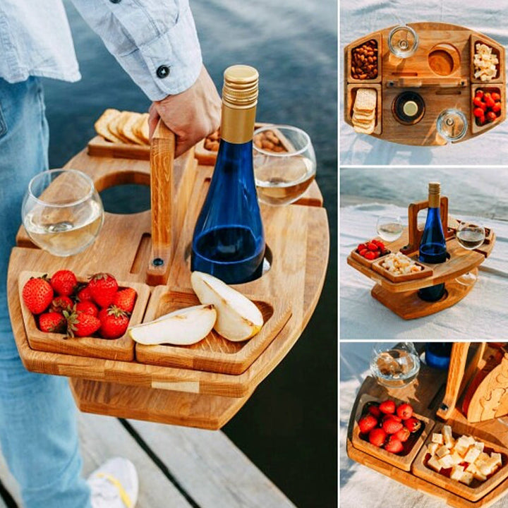 Foldable Wine Table – Enjoy Wine Anywhere
