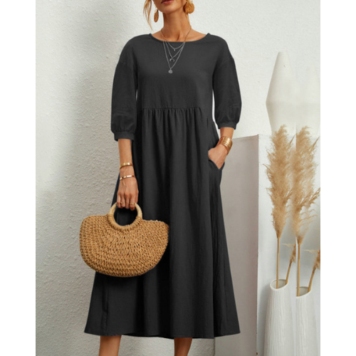 Women's Elegant Smocked Summer Dress | Midi