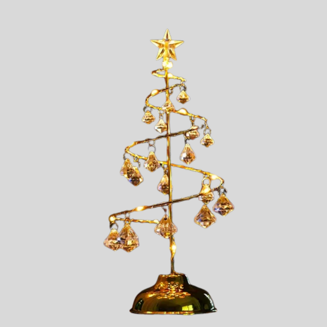 LED Spiral Crystal Table Lamp