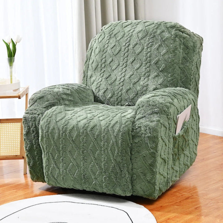 Soft, Non-Slip Winter Plush Recliner Sofa Cover