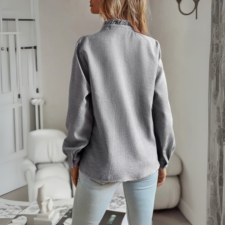 Elegant Long‑Sleeve Blouse