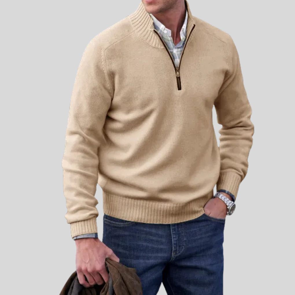 Men’s Zip-Front Sweater