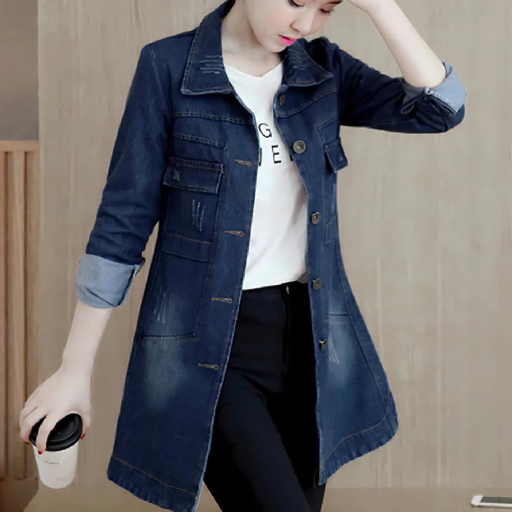 Denim Trench Coat