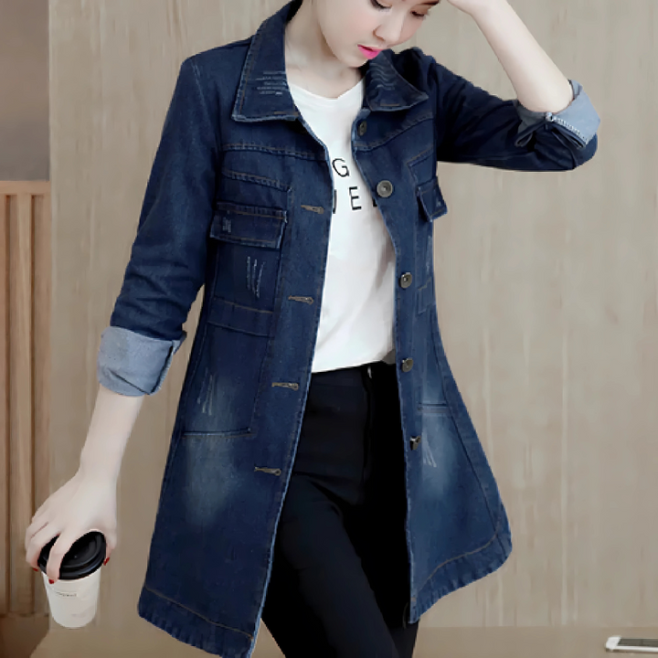 Denim Trench Coat