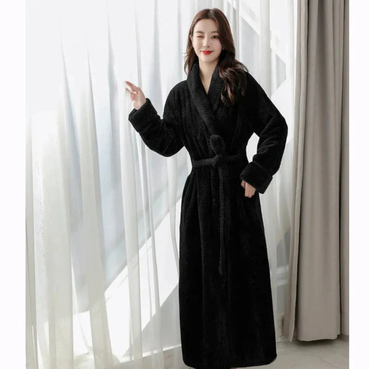 Women’s Plush Hooded Bathrobe
