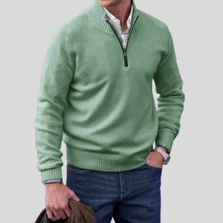 Men’s Zip-Front Sweater