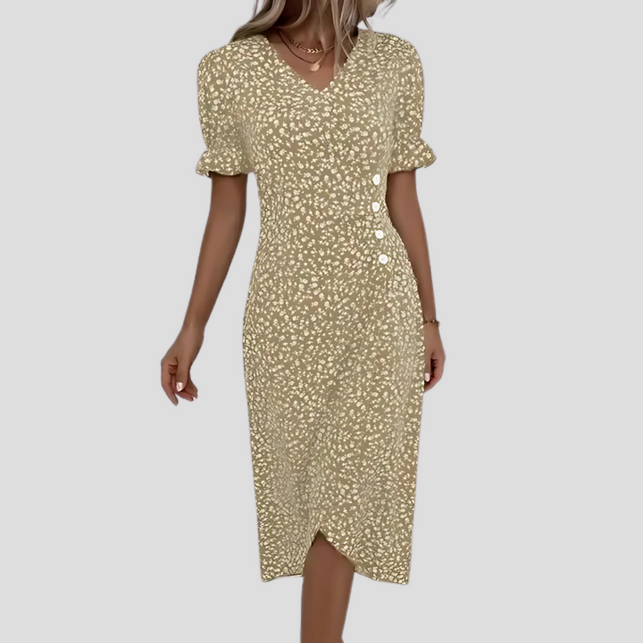 Women’s Elegant Floral Midi Dress