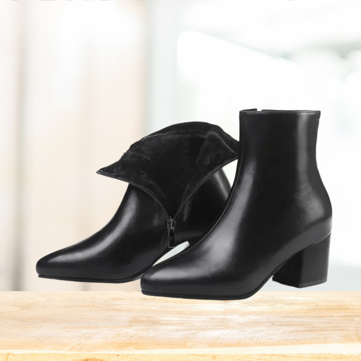 The Ankle Boots – Bold Silver Finish with Comfortable Design