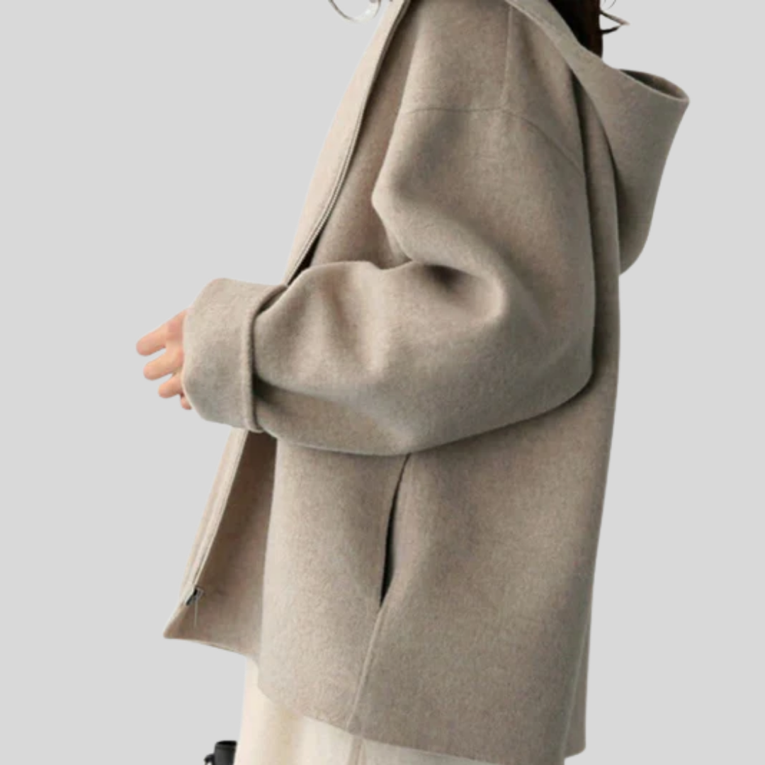 Women’s Hooded Jacket with Functional Design